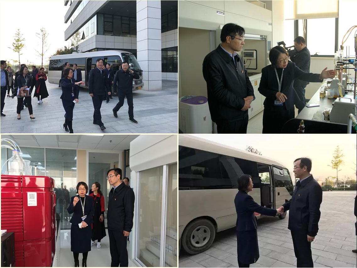 高新区党工委书记钟洪江一行光临优德唯一官网科技调研