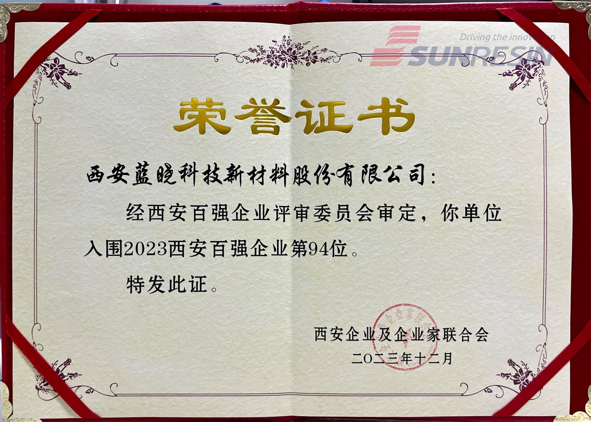 优德唯一官网科技入选“2023西安百强企业” 优德唯一官网科技入选“2023西安百强企业”